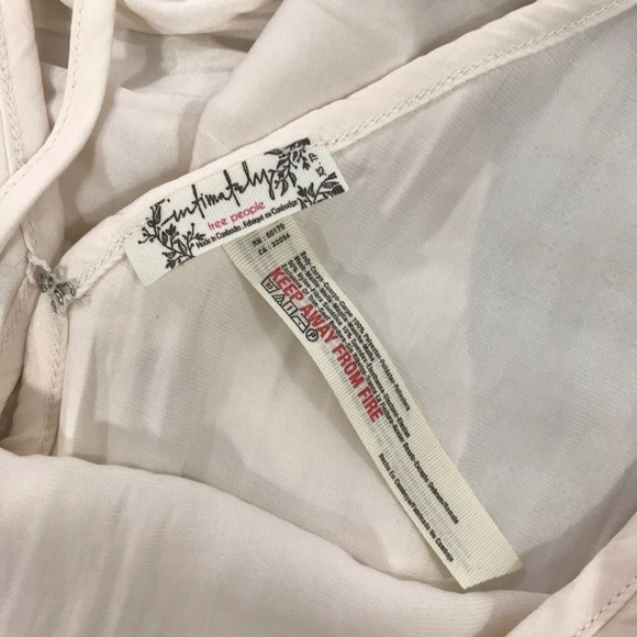 Free People Not Tired Thong Bodysuit Ivory NWT XS - Picture 6 of 8